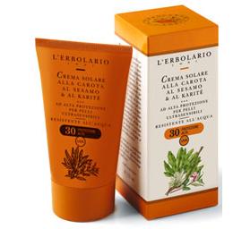 CREMA SOLARE CAROTA/SESAMO/KARITE' SPF30 125 ML - Dolomiti e Natura