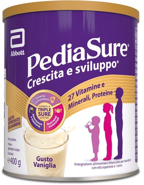 PEDIASURE CRESCITA&SVILUPPO VANIGLIA 400 G - Dolomiti e Natura
