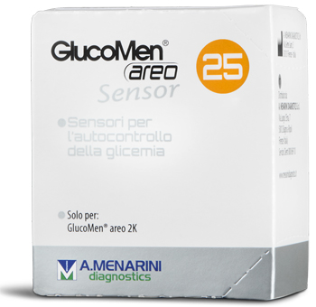 STRISCE MISURAZIONE GLICEMIA GLUCOMEN AREO SENSOR 25 PEZZI - Dolomiti e Natura