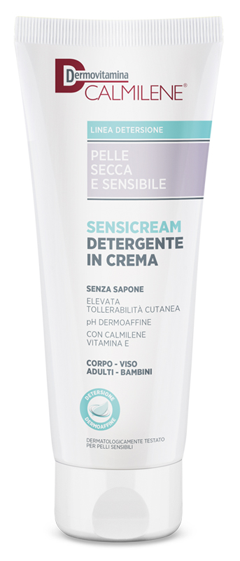 DERMOVITAMINA CALMILENE SENSICREAM DETERGENTE IN CREMA SENZA SAPONE PER PELLE SECCA E SENSIBILE 250 ML - Dolomiti e Natura