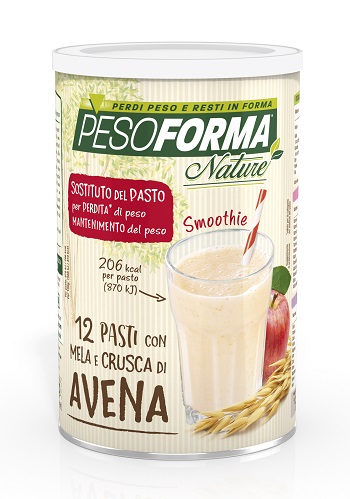 PESOFORMA NATURE SMOOTHIE MELA E CRUSCA AVENA 12 PASTI 420 G - Dolomiti e Natura