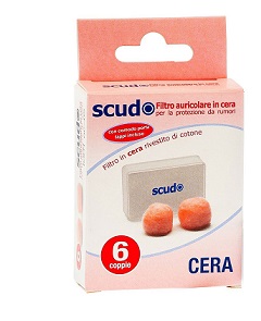 TAPPO AURICOLARE EARPLUG SCUDO IN CERA 6 COPPIE 12 PEZZI ARTICOLO 7EN081 - Dolomiti e Natura