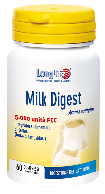 LONGLIFE MILK DIGEST 60 COMPRESSE MASTICABILI - Dolomiti e Natura