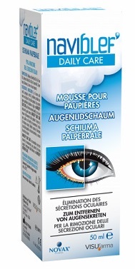NAVIBLEF DAILY CARE SCHIUMA PER RIMOZIONE SECREZIONI OCULARI DA PALPEBRE E CIGLIA 50 ML - Dolomiti e Natura