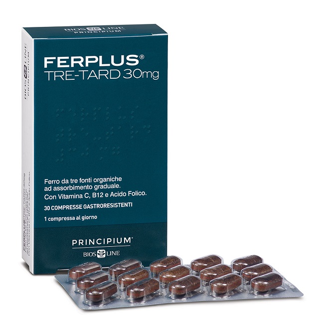 PRINCIPIUM FERPLUS TRE RETARD 30MG 30 COMPRESSE GASTRORESISTENTI - Dolomiti e Natura