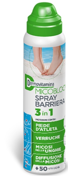 DERMOVITAMINA MICOBLOCK SPRAY BARRIERA 3 IN 1 PIEDE D'ATLETA 100 ML - Dolomiti e Natura