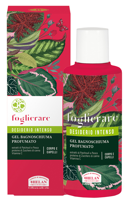 FOGLIERARE DESIDERIO INTENSO GEL BAGNOSCHIUMA PROFUMATO 200 ML - Dolomiti e Natura