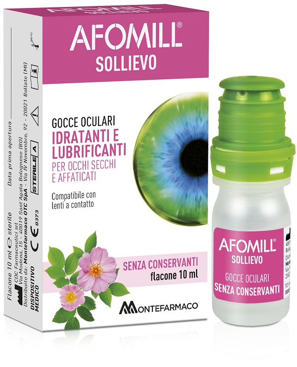 AFOMILL SOLLIEVO GOCCE OCULARI SOLLIEVO OCCHI 10 ML - Dolomiti e Natura