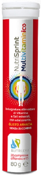 NUTRISPRINT MULTIVITAMINICO 20 COMPRESSE EFFERVESCENTI 80 G SENZA ZUCCHERO - Dolomiti e Natura