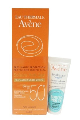 AVENE SOLARE KIT CREMA ANTI ETA SPF 50+ 50 ML + HYDRANCE EMULSIONE LEGGERA 15 ML - Dolomiti e Natura
