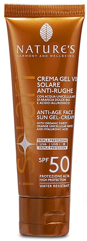 NATURE'S I SOLARI CREMA GEL VISO ANTIRUGHE SPF50 50 ML - Dolomiti e Natura