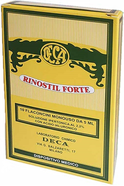 RINOSTIL FORTE SOLUZIONE IPERTONICA 10 FLACONCINI MONOUSO DA 5 ML - Dolomiti e Natura
