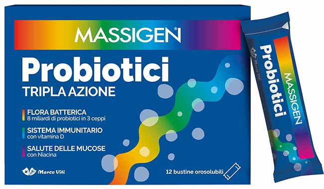 MASSIGEN PROBIOTICI 12 STICKPACK DA 1 G PREZZO PIENO - Dolomiti e Natura