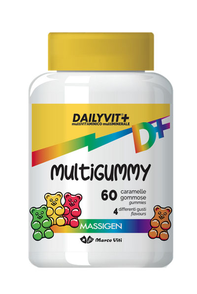 Massigen Dailyvit+ Multigummy Vitamine 60 Caramelle Gommose - Dolomiti e Natura