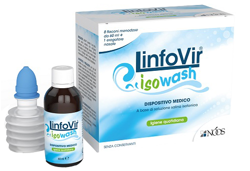 SOLUZIONE SALINA ISOTONICA LINFOVIR ISOWASH 8 FLACONI DA 60 ML - Dolomiti e Natura