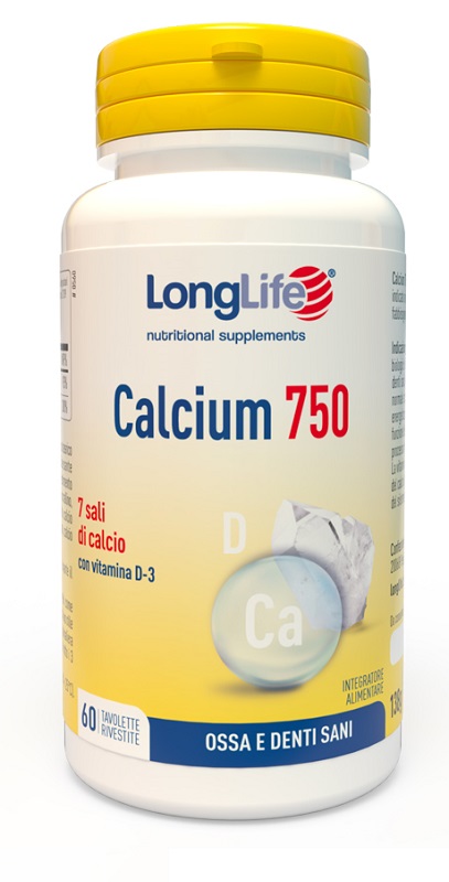 LONGLIFE CALCIUM 750 MG 60 TAVOLETTE - Dolomiti e Natura
