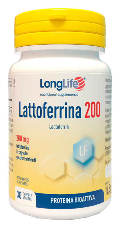 LONGLIFE LATTOFERRINA200 30 CAPSULE VEGETALI DA 550 MG - Dolomiti e Natura