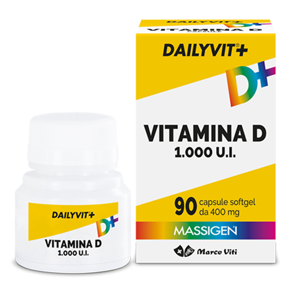 DAILYVIT VITAMINA D 1000 UI 90 CAPSULE SOFTGEL - Dolomiti e Natura