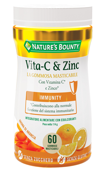 Nature's Bounty Vita-C & Zinc 60 Caramelle Gommose - Dolomiti e Natura