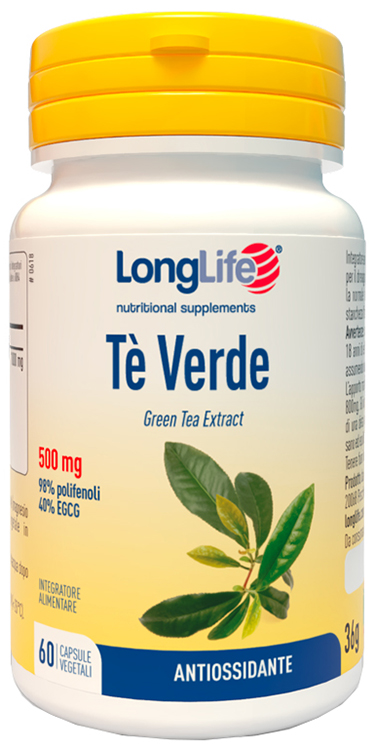 LONGLIFE TE' VERDE 500MG 60 CAPSULE - Dolomiti e Natura