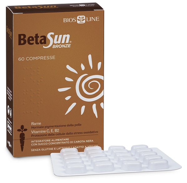BIOSLINE BETASUN BRONZE 60 COMPRESSE - Dolomiti e Natura