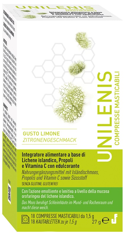 UNILENIS 18 COMPRESSE MASTICABILI DA 1,5 G LIMONE - Dolomiti e Natura