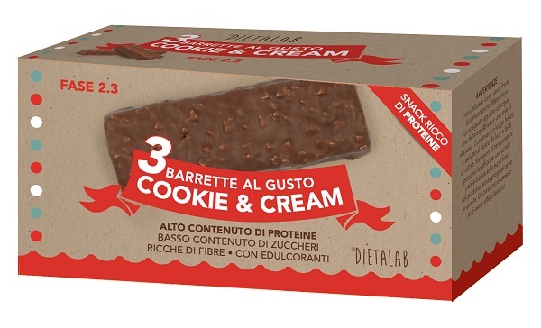 DIETALAB BAR COOKIE & CREAM XMAS 3 BARRETTE X 35 G - Dolomiti e Natura