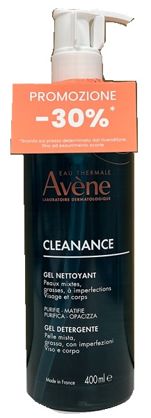 AVENE CLEANANCE GEL DETERGENTE 400 ML PREZZO SPECIALE - Dolomiti e Natura