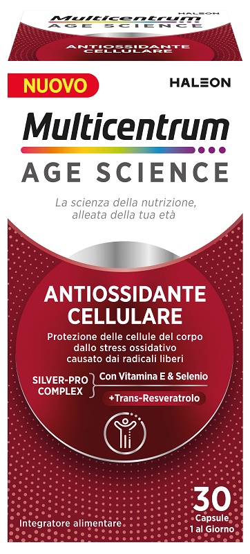 MULTICENTRUM AGE SCIENCE ANTIOSSIDANTE CELLULARE 30 CAPSULE - Dolomiti e Natura