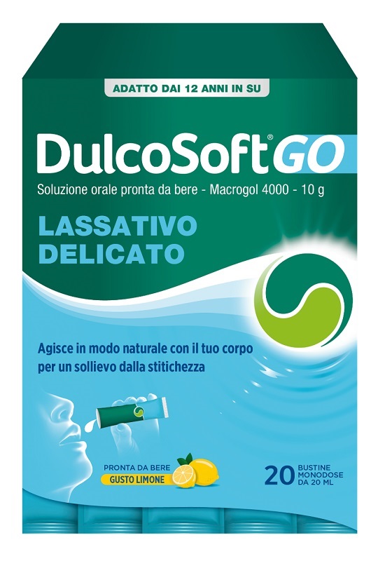 DULCOSOFT GO 20 BUSTINE DA 20 ML GUSTO LIMONE SENZA ZUCCHERO SENZA GLUTINE SENZA LATTOSIO - Dolomiti e Natura