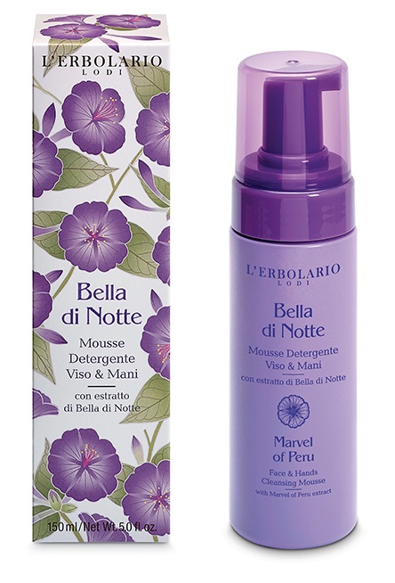 BELLA DI NOTTE MOUSSE DETERGENTE VISO MANI 150 ML - Dolomiti e Natura