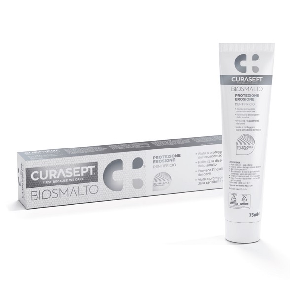 CURASEPT BIOSMALTO PROTEZIONE EROSIONE DENTIFRICIO 75 ML - Dolomiti e Natura