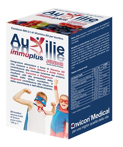 AUXILIE IMMUPLUS JUNIOR SOLUBILE 30 STICK PACK - Dolomiti e Natura