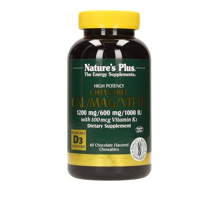 CAL/MAG/D3 CALCIO MAGNESIO VITAMINA D3 MASTICABILE ALLA VANIGLIA 60 TAVOLETTE 337 MG - Dolomiti e Natura
