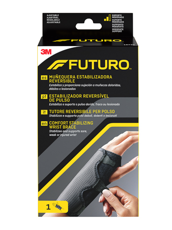 TUTORE PER POLSO REVERSIBILE FUTURO NERO 1 PEZZO - Dolomiti e Natura