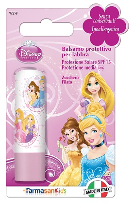 FARMASANKIDS BALSAMO LABBRA PRINCIPESSE SPF 15 ZUCCHERO FILATO - Dolomiti e Natura