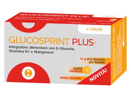GLUCOSPRINT PLUS ARANCIA 6 FIALOIDI DA 25 ML - Dolomiti e Natura