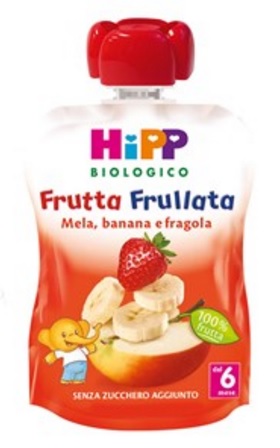 Hipp Frutta Frullata Mela, Banana E Fragola 90 g - Dolomiti e Natura
