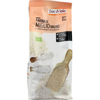FARINA MIGLIO BRUNO SENZA GLUTINE BIO 375 G - Dolomiti e Natura
