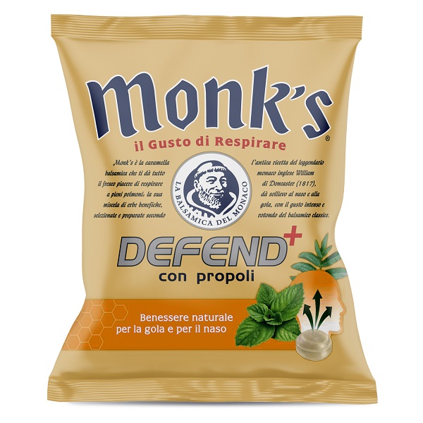 MONKS CARAMELLE DEFEND PROPOLI 46 G - Dolomiti e Natura