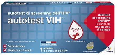 AUTOTEST VIH SCREENING DELL'HIV CONTIENE 1 AUTOTEST + SOLUZIONE + BISTURI + CEROTTO + GARZA + SALVIETTA DISINFETTANTE - Dolomiti e Natura