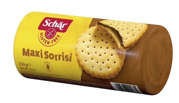 SCHAR MAXI SORRISI BISCOTTI CON CREMA AL CACAO 250 G - Dolomiti e Natura