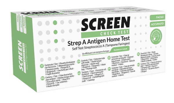 STREP A ANTIGEN HOME TEST DETERMINAZIONE QUALITATIVA ANTIGENI STREPTOCOCCO A DA TAMPONE FARINGEO 2 PEZZI - Dolomiti e Natura