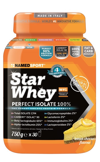 STAR WHEY ISOLATE LEMON CHEESECAKE 750 G - Dolomiti e Natura