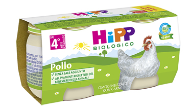 HIPP BIO HIPP BIO OMOGENEIZZATO POLLO 2X80 G - Dolomiti e Natura