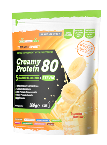 CREAMY PROTEIN 80 BANANA 500 G - Dolomiti e Natura