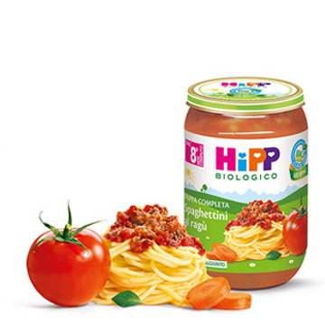 HIPP BIO SPAGHETTINI AL RAGU' 220 G - Dolomiti e Natura