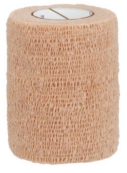 BENDA ELASTICA COMPRESSIVA AUTOADESIVA COBAN 7,5X200CM IN ESTENSIONE 7,5X450CM COLORE CARNE - Dolomiti e Natura