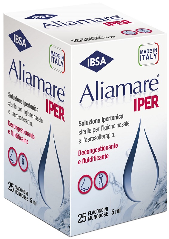 ALIAMARE IPER 25 FLACONCINI IPERTONICI DA 5 ML - Dolomiti e Natura