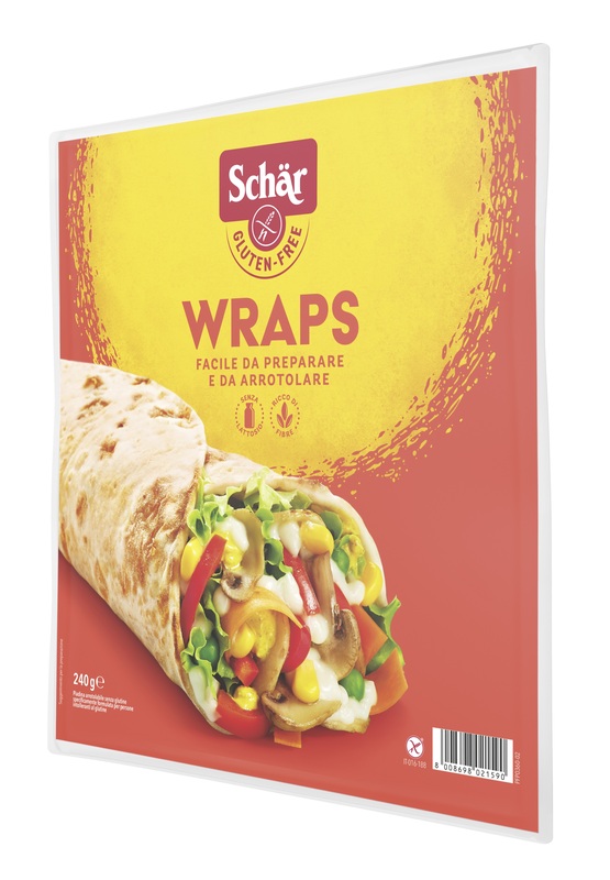 SCHAR WRAPS PIADINA ARROTOLABILE SENZA LATTOSIO 240 G - Dolomiti e Natura